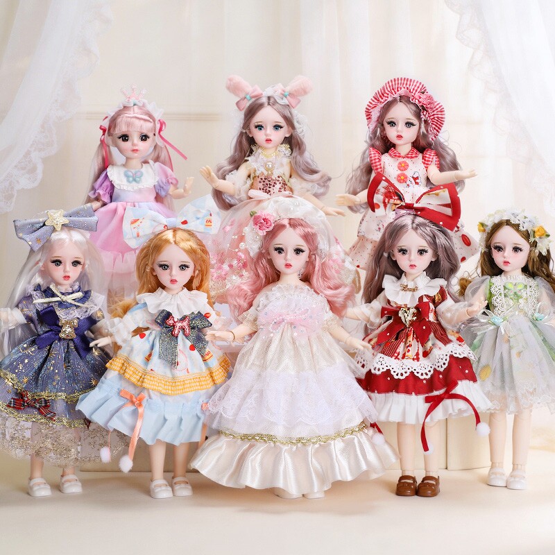 【礼盒装】30厘米公主BJD设计可爱精致女孩玩具洋娃娃精美礼物