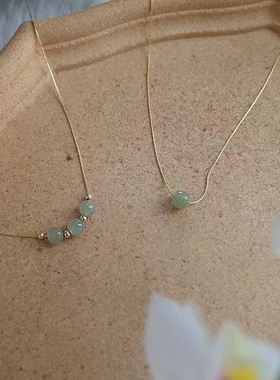 转运珠项链女锁骨链气质简约轻奢小众设计感饰品温柔冷淡风