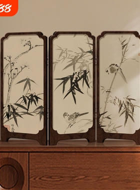 水晶面摆件屏风桌面摆台插座遮挡