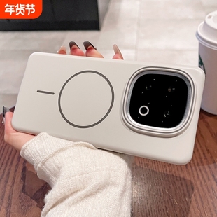 适用iQOO15手机壳新款磁吸iqoo13pro超薄磨砂爱酷iQOO12镜头全包男女轻奢vivo商务简约15pro小众高级感硬壳