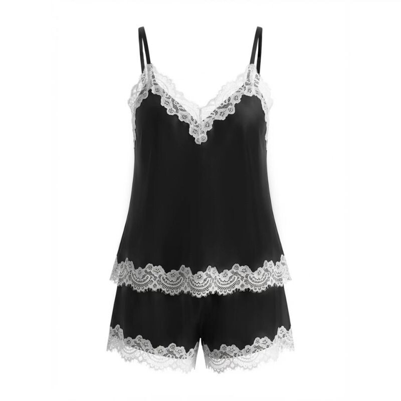 带胸垫吊带睡裙女睡衣夏季夏天冰丝背心仿真丝绸薄款性感