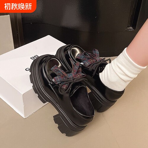 jk制服配裙厚底玛丽珍乐福鞋