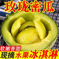【优质】网纹蜜瓜新鲜冰淇淋哈密瓜当季新鲜水果甜瓜海阳静冈蜜瓜