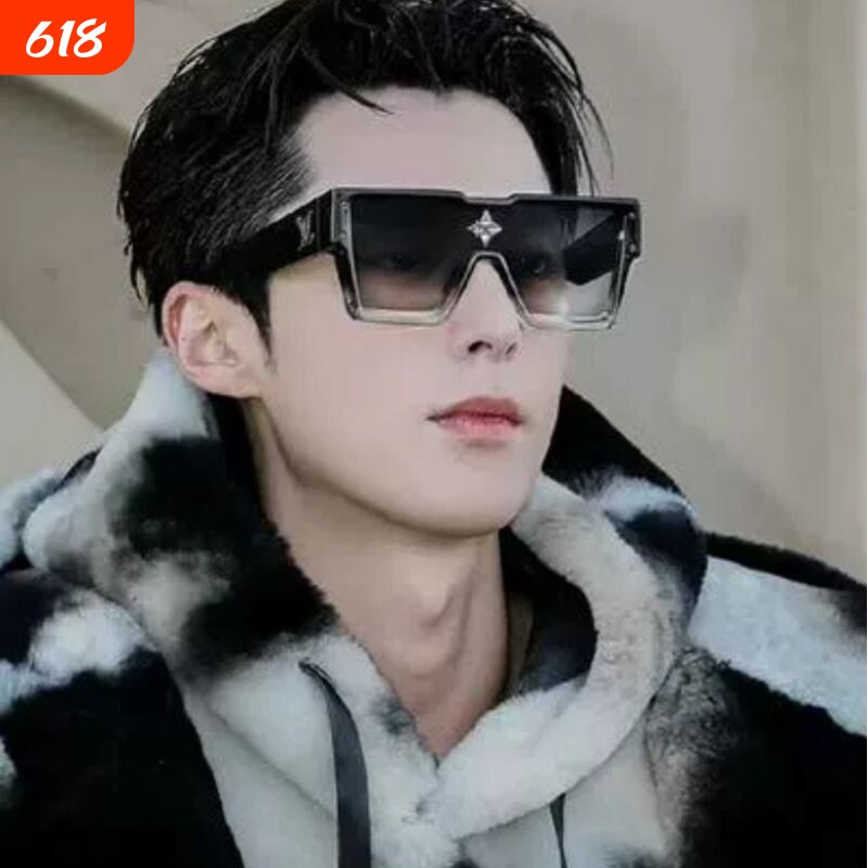 王鹤棣明星同款墨镜渐变色镶钻大框网红街拍太阳眼镜男女飞行员