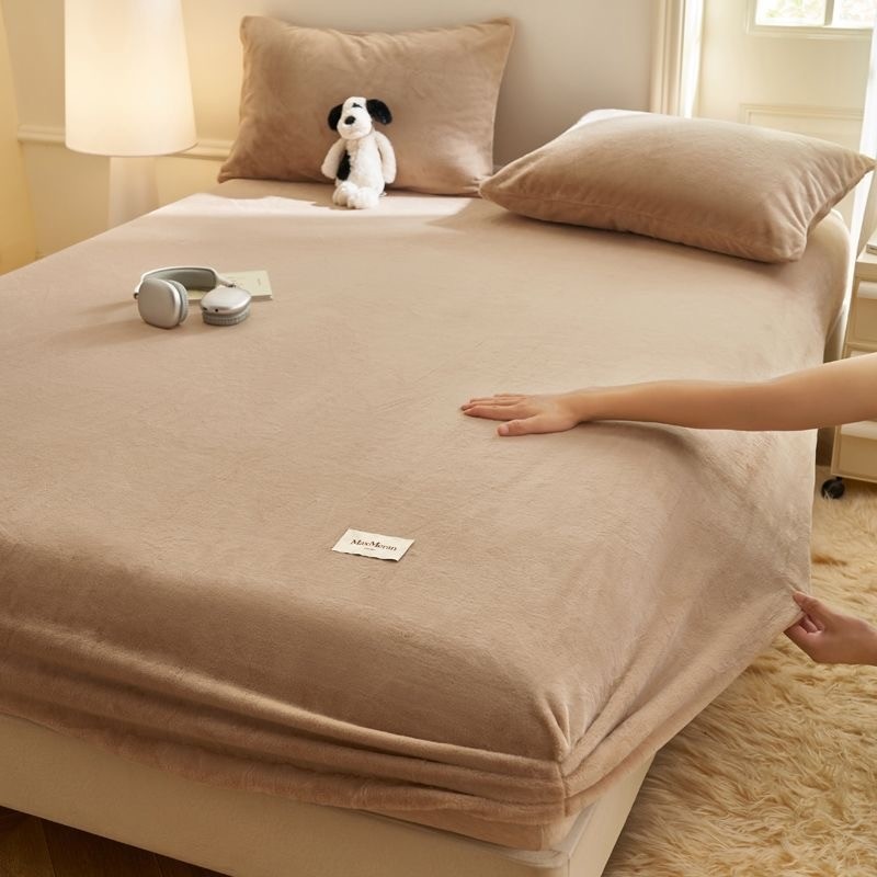牛奶绒床笠纯棉加厚加绒床罩床套床单床垫保护套防水全包席梦思