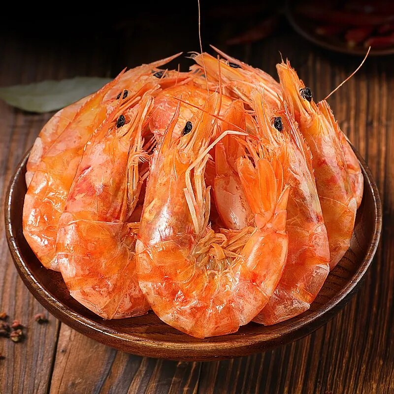 香烤大号烤虾干即食炭烤对虾海虾干海鲜干货零食休闲小吃九节虾干
