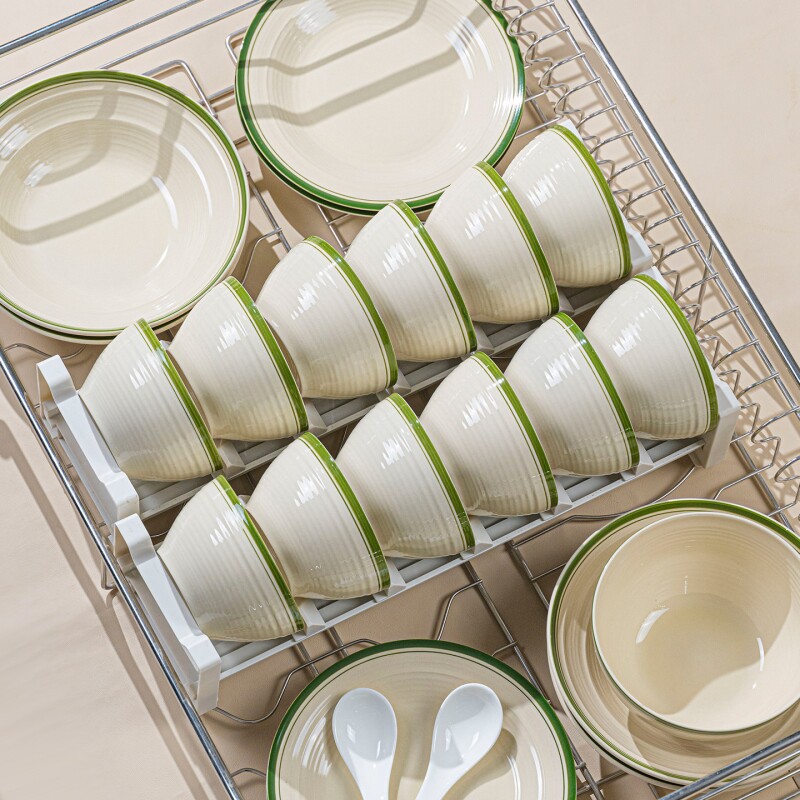 碗碟套装家用2025新款高级感碗盘景德镇简约陶瓷餐具碗筷乔迁礼物