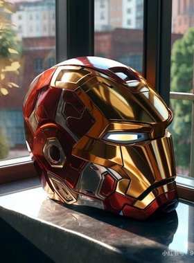 贾维斯钢铁侠mk5电动头盔儿童面具cos可穿戴成人全脸头套礼物真人