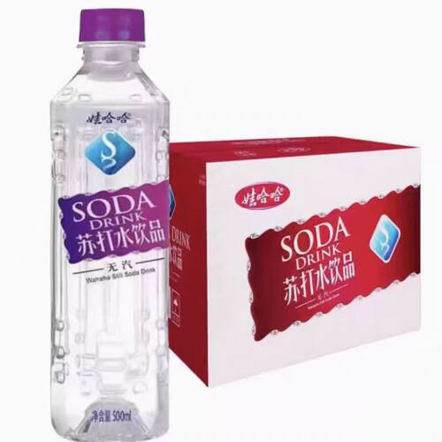 娃哈哈苏打水清爽微甜，畅爽一夏