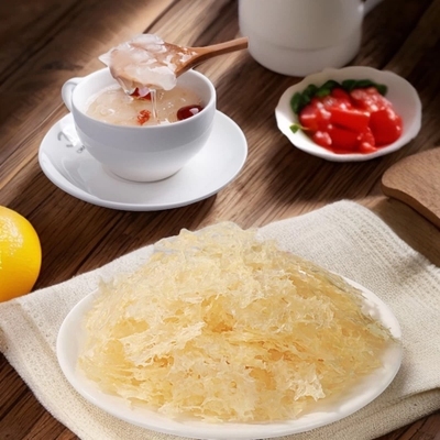有机本草银耳即食免洗碎片干货易出胶非硫特级食材