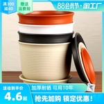 加厚树脂植物塑料花盆特大号多肉简约盆栽创意防陶瓷圆形大花盆