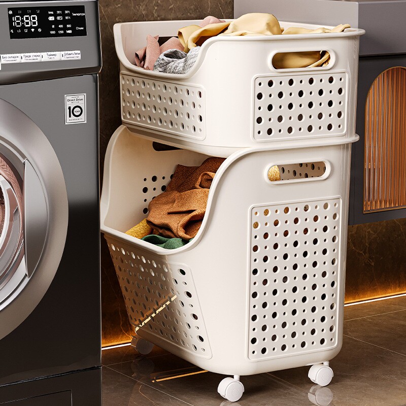 脏衣篓家用洗衣篮叠加双层卫生间洗澡放脏衣服零食玩具娃娃收纳筐