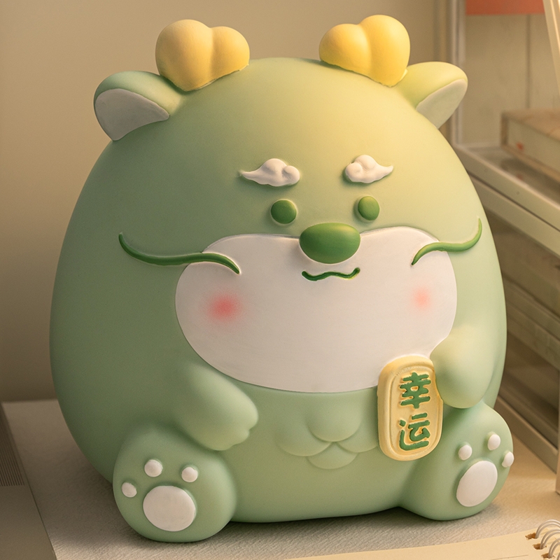 网红十二生肖龙年存钱罐只进不出