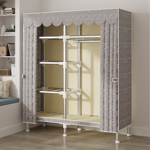 全钢组装简易衣柜|超6000次加购