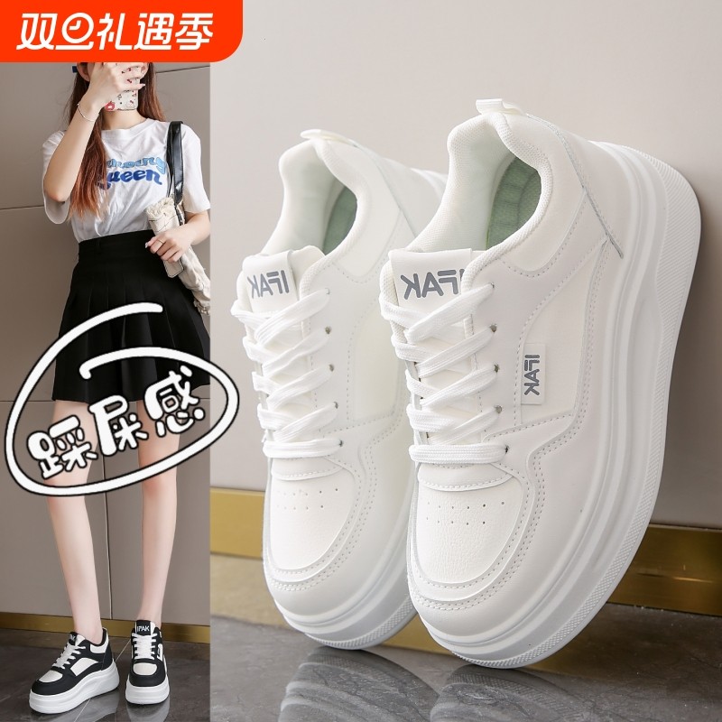 啄木鸟爆款女鞋小白鞋女款秋季2025年新款鞋子女士显脚小码34内