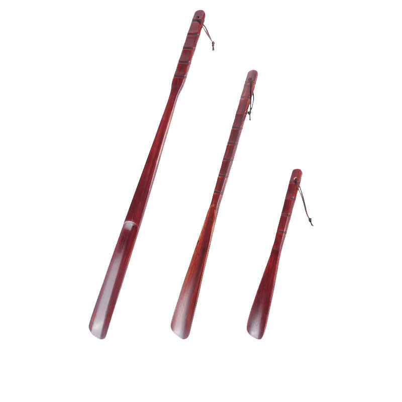 SOLID WOOD SHOEHORN LONG HANDLE HOUSEHOLD EXTENDED SHOE LYING PORTABLE PREGNANT WOMAN SHOE LIFTER WEARING SHOE ARTIFACT SHOE PUMP