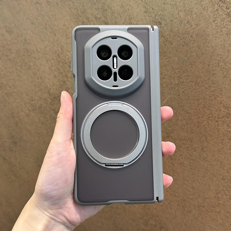 适用华为MateXT非凡大师手机壳超薄全包防摔磁吸旋转支架透明磨砂双中轴保护镜头外壳X7外屏壳奢华X6