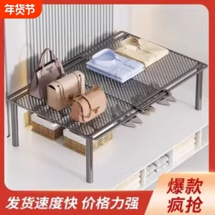 柜内分层架衣柜可伸缩收纳隔断神器隔板置物架可叠加隔层板分隔板