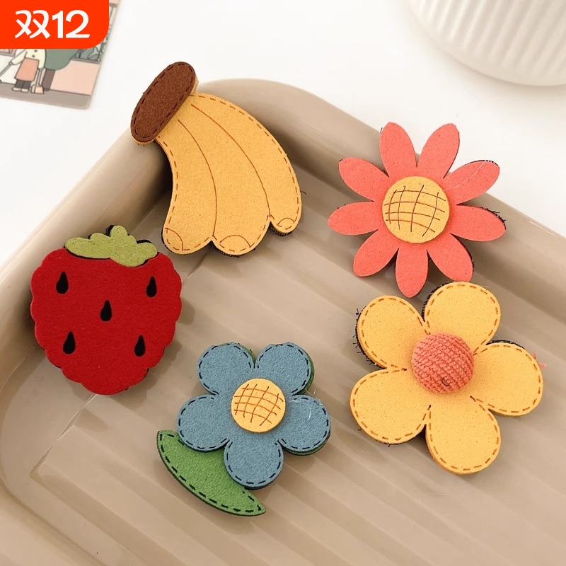 婴幼儿发卡儿童发贴发饰婴儿不伤发魔术贴宝宝碎发刘海贴胎毛头饰