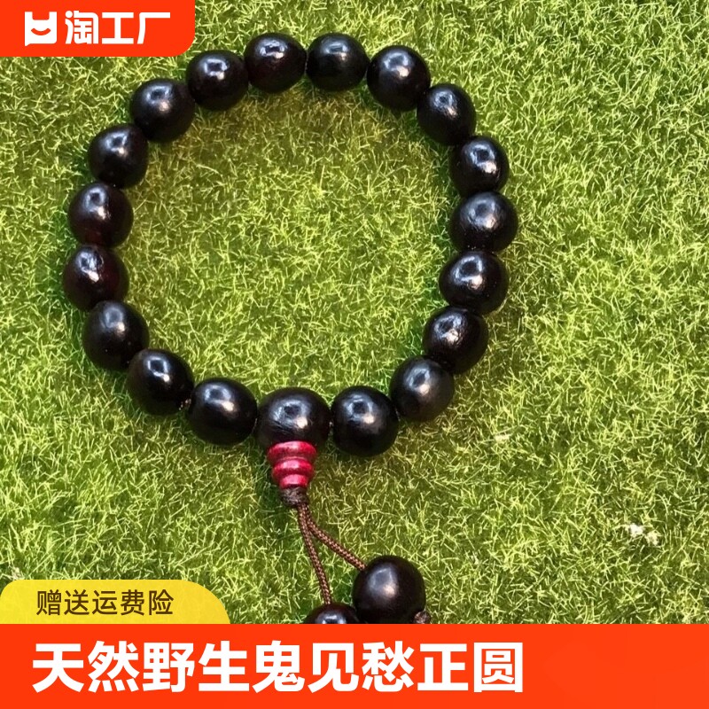天然野生无患子鬼见愁木患子正圆单圈小众手串男女士文玩念珠佛珠