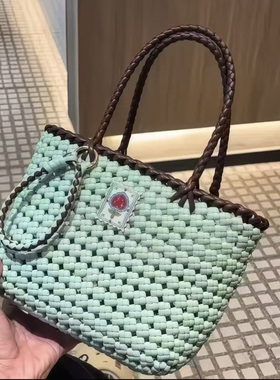 藤条线编织包包diy材料包手工制作菜篮子手提包送女朋友闺蜜礼物