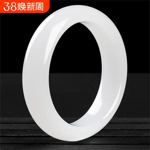 和田金丝玉羊脂白手镯正品