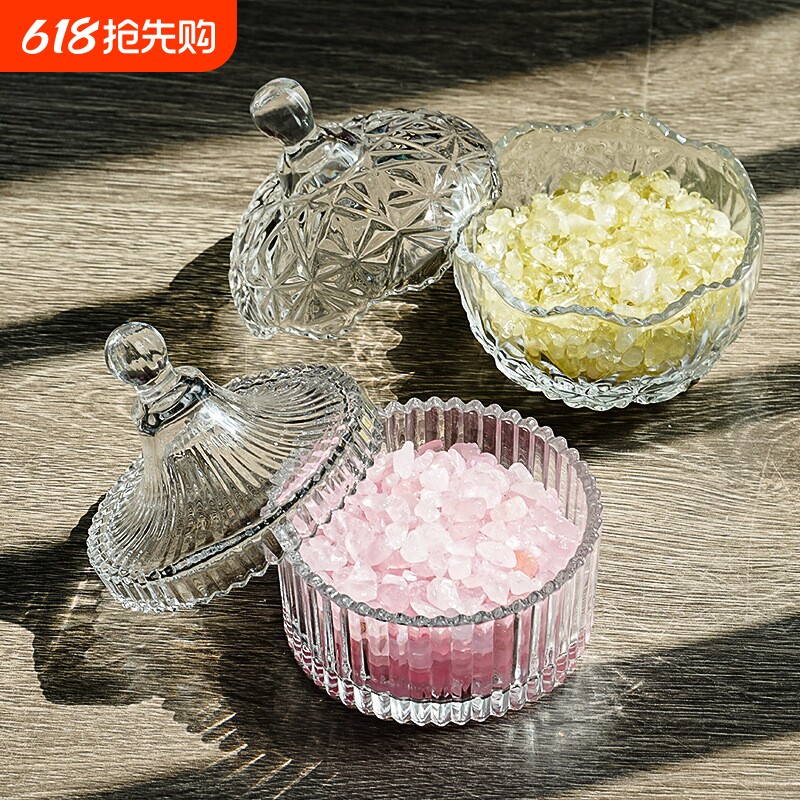 天然消磁白水晶碎石原石标本宝石摆件手链消磁石净化水晶碗消磁碗