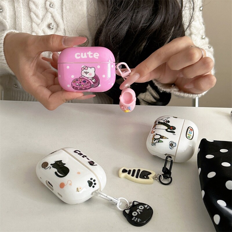 ins韩系小众苹果猫咪适用苹果耳机保护套airpodspro2无