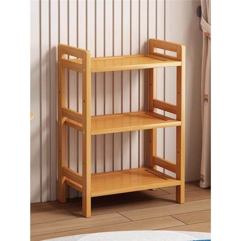 置物架多层收纳架客厅楠竹落地书架桌下小型茶叶架简约小户型窄形,收纳整理,书桌收纳置物架,淘宝优惠券,粉丝福利购,淘宝优惠卷