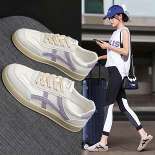 女款 小白鞋 2025夏季 新款 爆款 百搭平底休闲运动板鞋 透气网面阿甘鞋