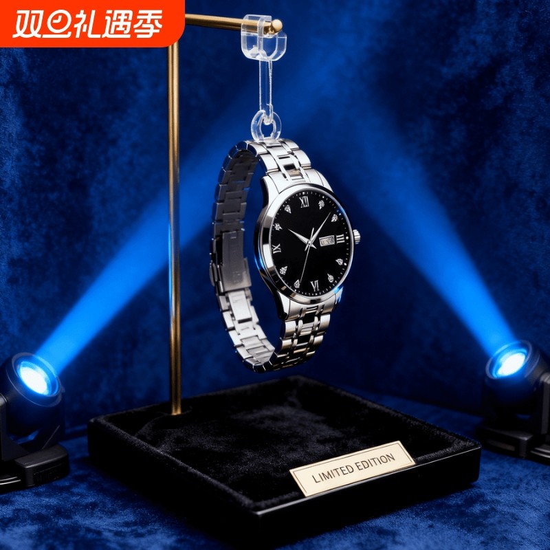 手表男款全自动男表数字双日历防水腕表男机械风全自动防水高级感