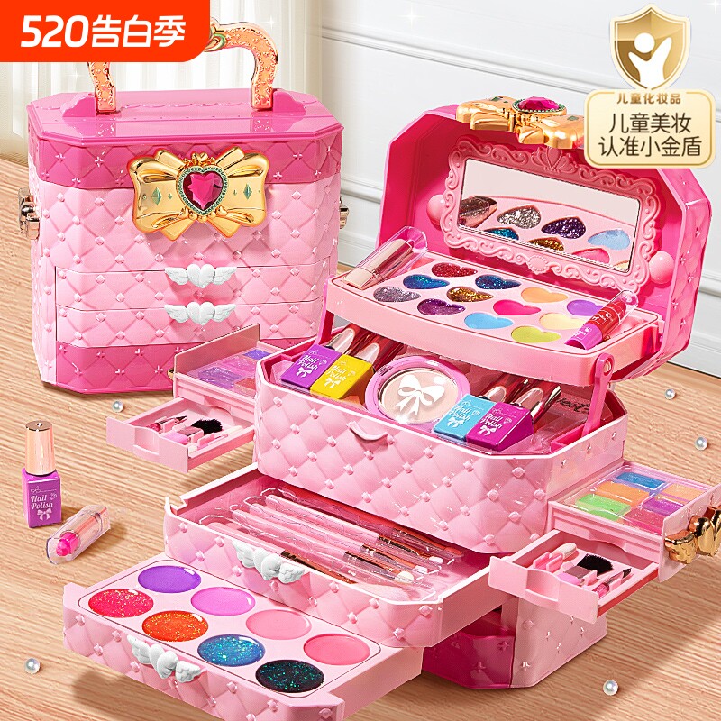儿童化妆品彩妆套装正品全套无毒可水洗小女孩子画玩具盒专用公主
