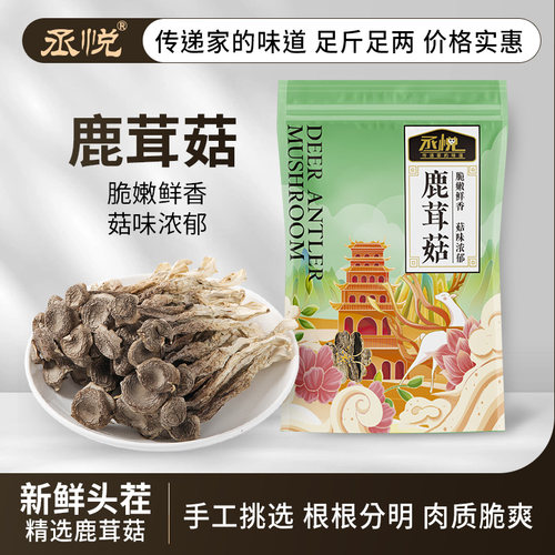 鹿茸菇干货菌类煲汤鹿耳菇菇嫰仔鹿茸食材新鲜原味开袋菌菇手工
