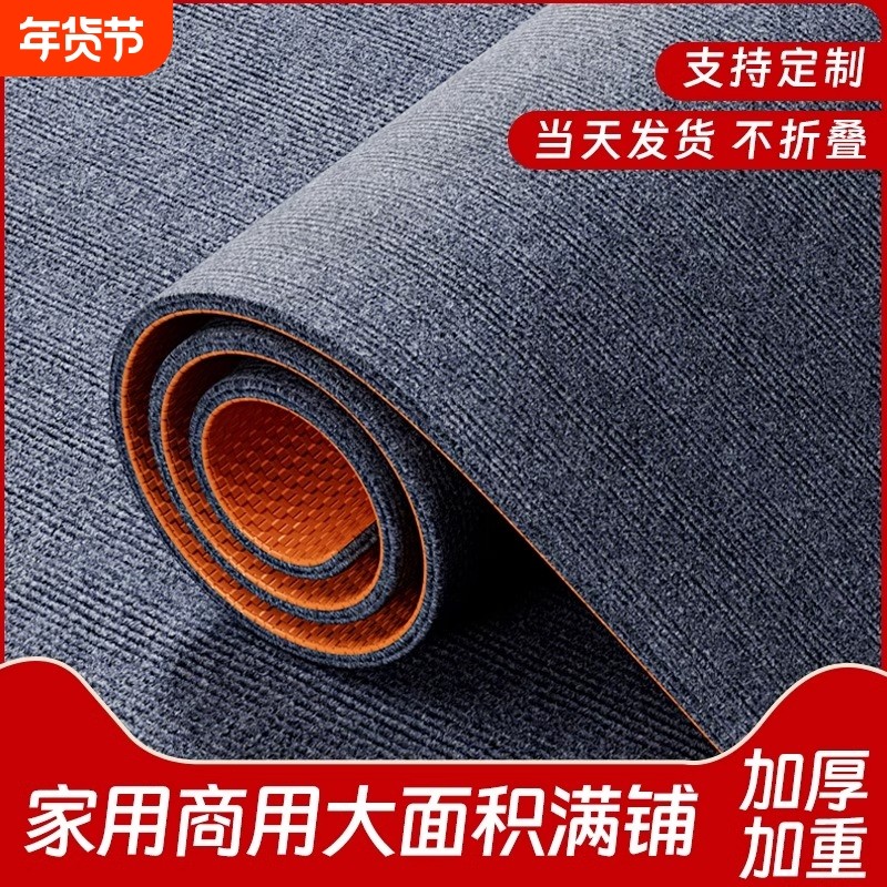 加厚大面积满铺可裁剪防滑地毯客厅卧室办公室商用整铺隔音地毯垫