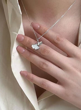 银杏叶三生有幸项链颈链