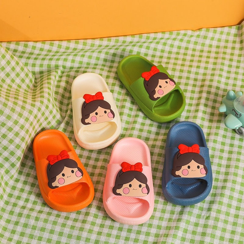 儿童拖鞋夏男童小孩可爱防滑浴室室内居家女童宝宝洗澡凉拖鞋后跟