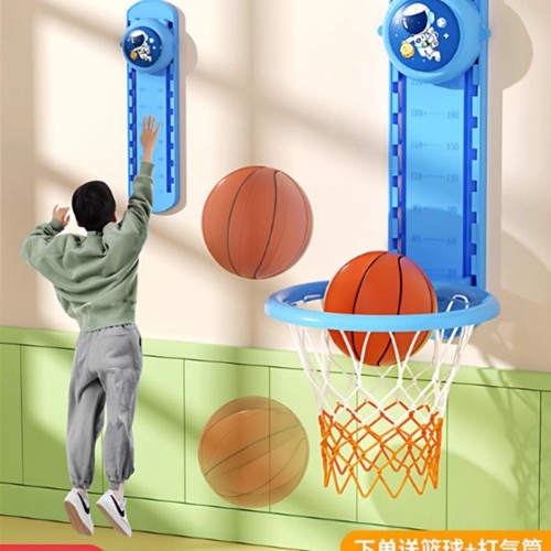 可调节发光摸高神器投篮两用智能语音计数儿童跳高拍拍乐弹跳训练