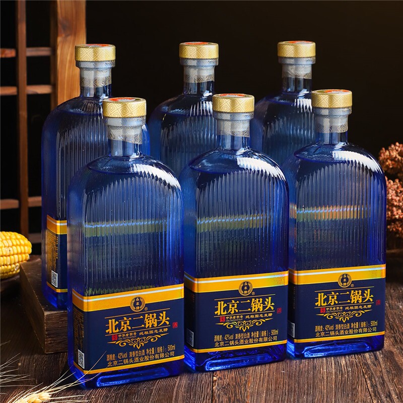 永丰牌北京二锅头42度500ml*6瓶清香型纯粮白酒老字号中华酿酒