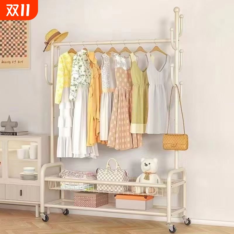 德国品质带轮可移动衣帽架收纳架