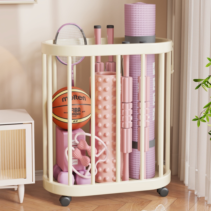 瑜伽垫收纳筐大容量可移动