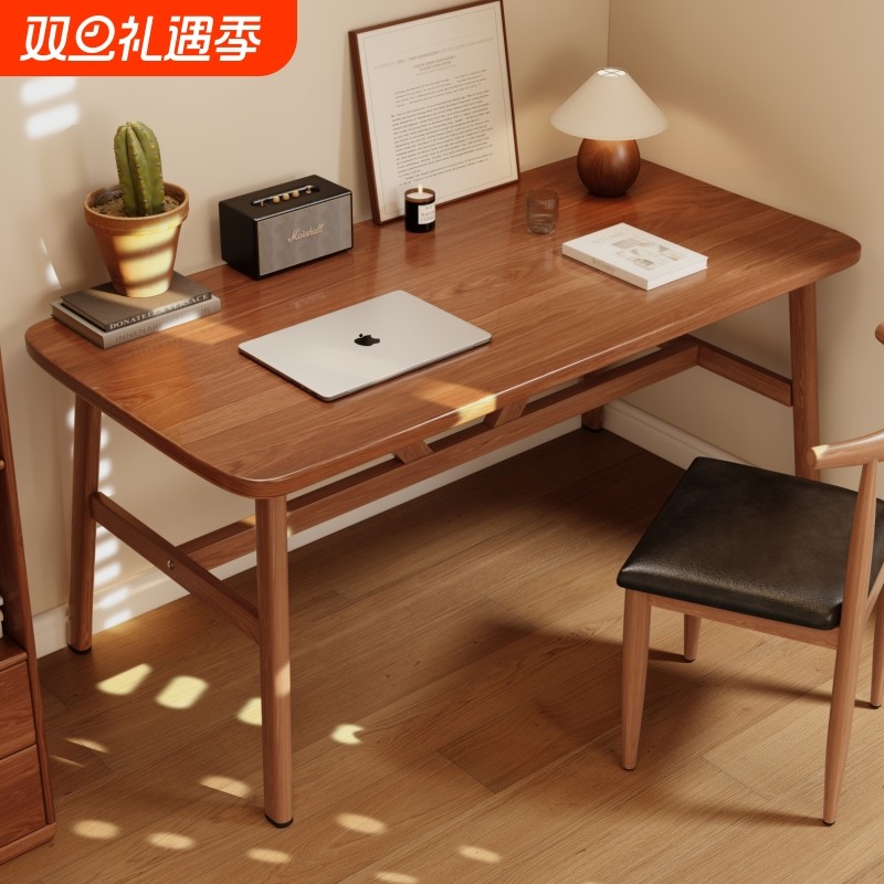 电脑桌卧室家用书桌办公桌子女生工作台长方形简易出租屋桌椅质感