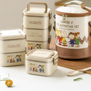 保温饭盒分格不串味多层午餐盒饭盒可进微波炉上班族便当盒便携