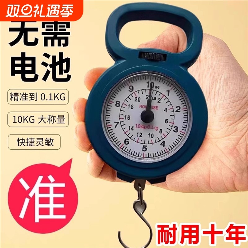 弹簧秤高精度手提称便捷式家用随身带小勾称小型手提多功能电子称