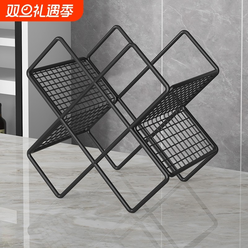 红酒架子家用摆件轻奢高档葡萄酒存放架托斜放展示架子酒柜置物架