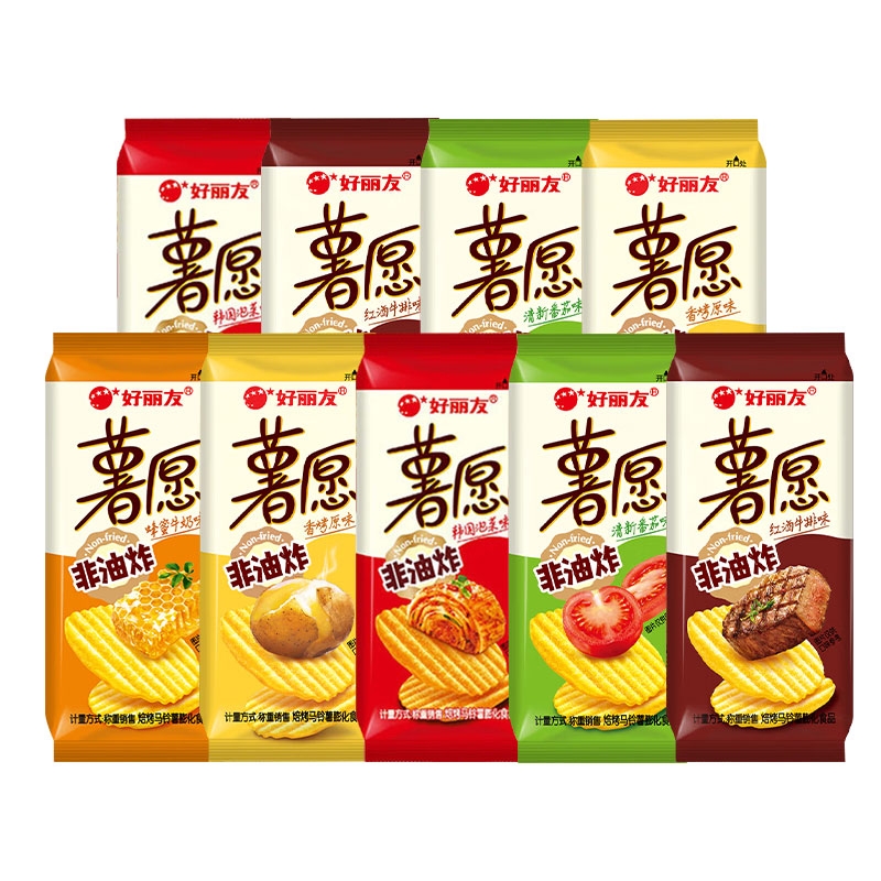 好丽友薯愿薯片散装约322g