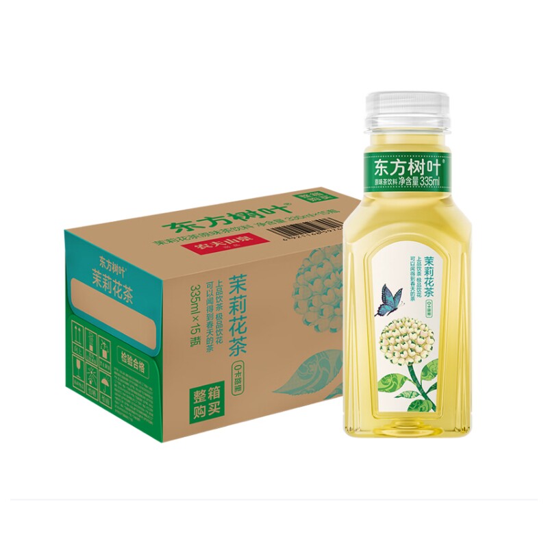 农夫山泉东方树叶335/500/900ml茉莉花茶青柑普洱整箱图片