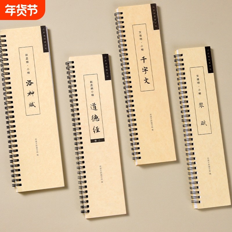 赵孟頫文征明王羲之颜真卿小楷行书临摹字帖多宝塔九成宫洛神赋兰亭序上林赋千字文灵飞经近距离字卡书法碑帖曹全碑圣教序隶书练字