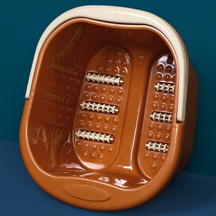 特厚1斤8两重940克塑料长方形带提手大足浴桶纯色通用巨厚洗脚盆