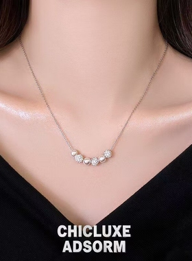 小众气质轻奢高级感法式复古小香风优亮仿珍珠锁骨链优雅温柔项链