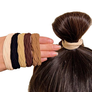 皮筋高弹力耐用黑色扎头发头绳马尾头饰发绳不伤发新款高端发圈女